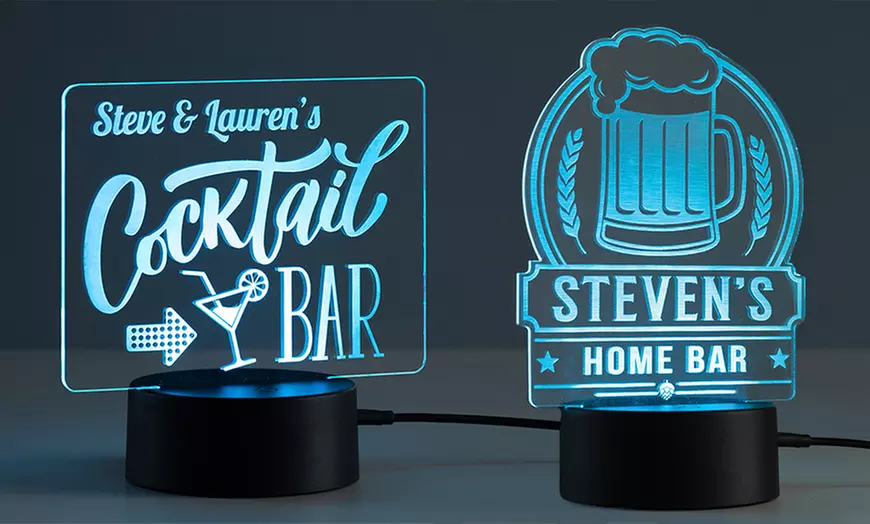 Personalized Acrylic LED Nightlight for Kids and Baby Rooms