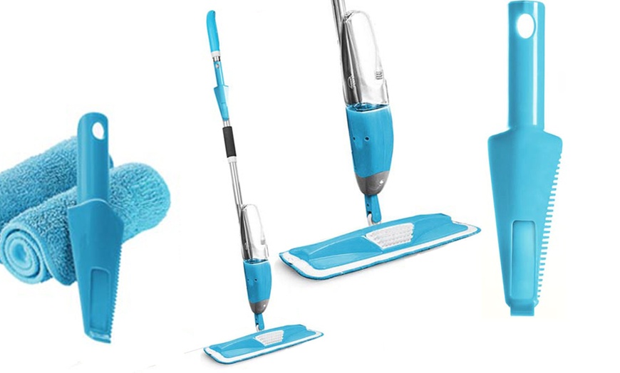 Image 4: Spray Mop with Pads and Scraper