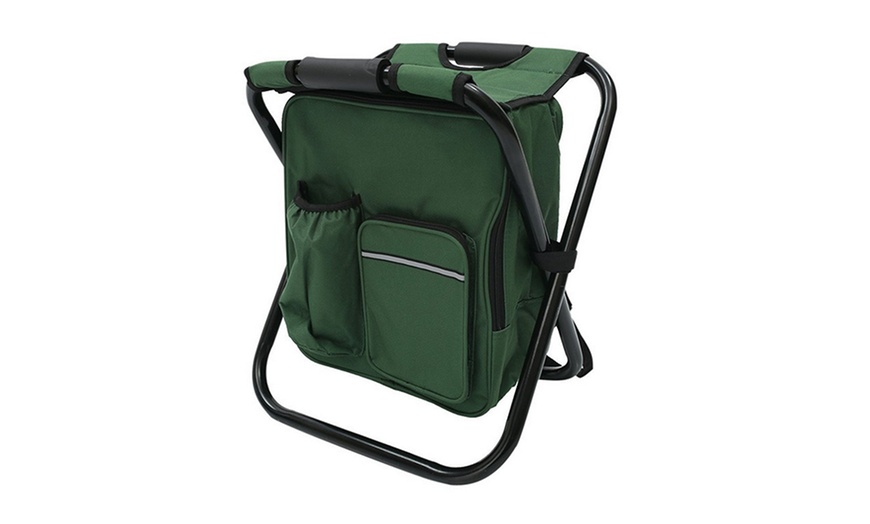 Image 7: Folding Chair Cooler Backpack