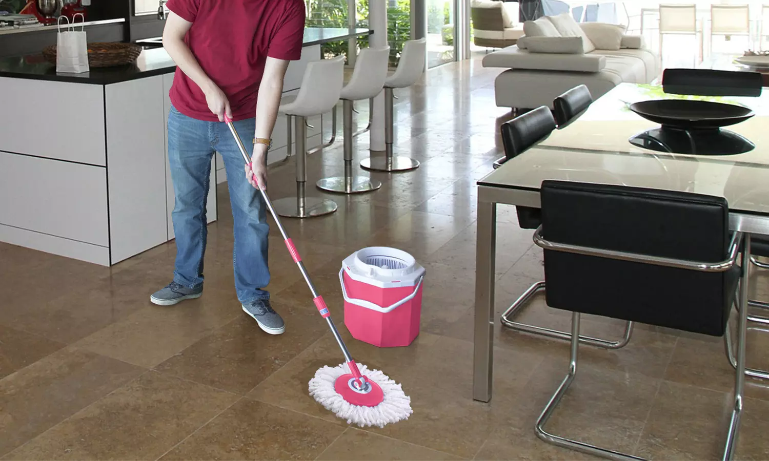 Clean Spin 360º Octomop Spin Mop with Bucket - Primary Image