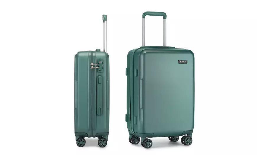 Image 6: One or Three Minimalist Design Hard Shell Luggage Set with TSA Lock 