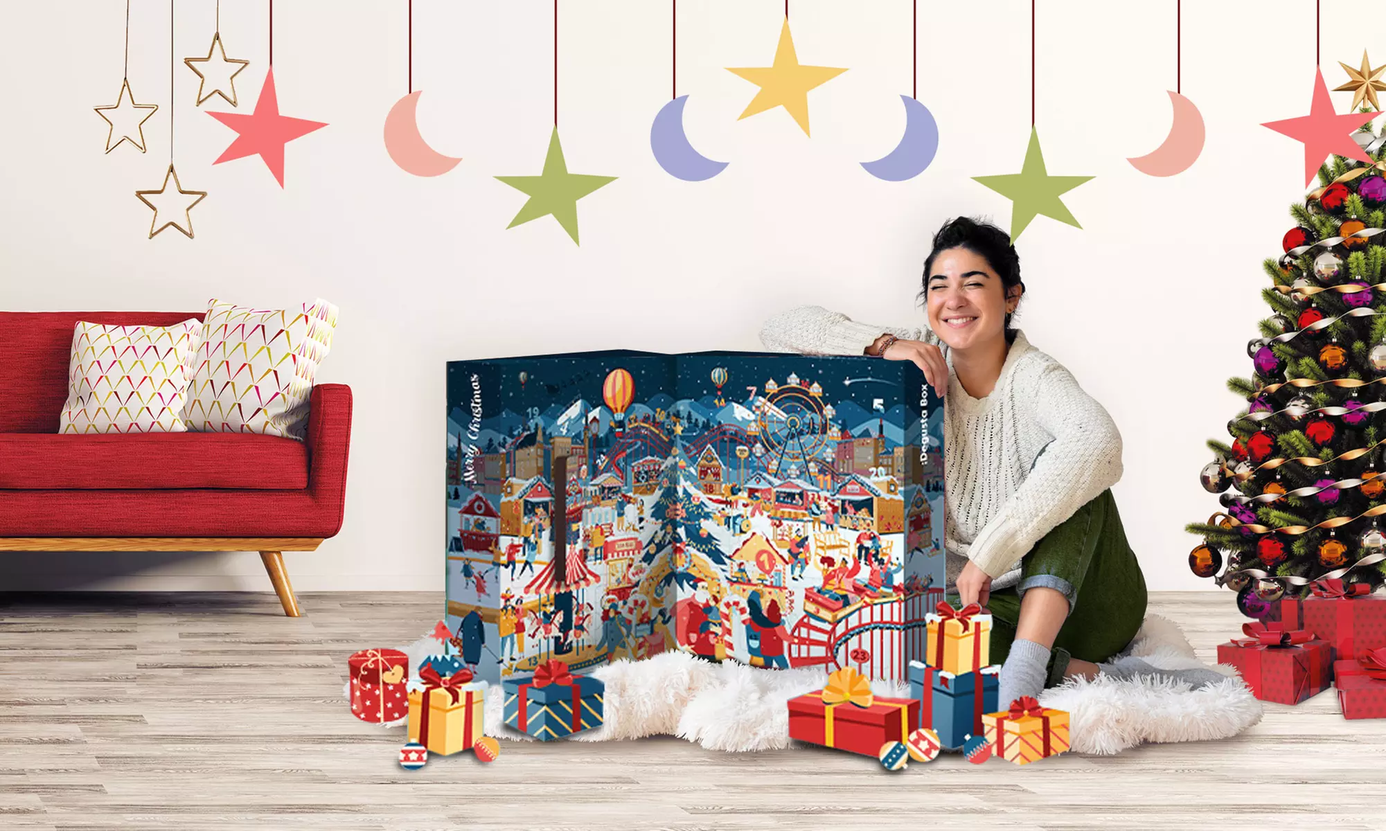 XXL-Adventskalender 2023 von Degusta Box mit 24 köstlichen Überraschungen (11% sparen) - Primary Image