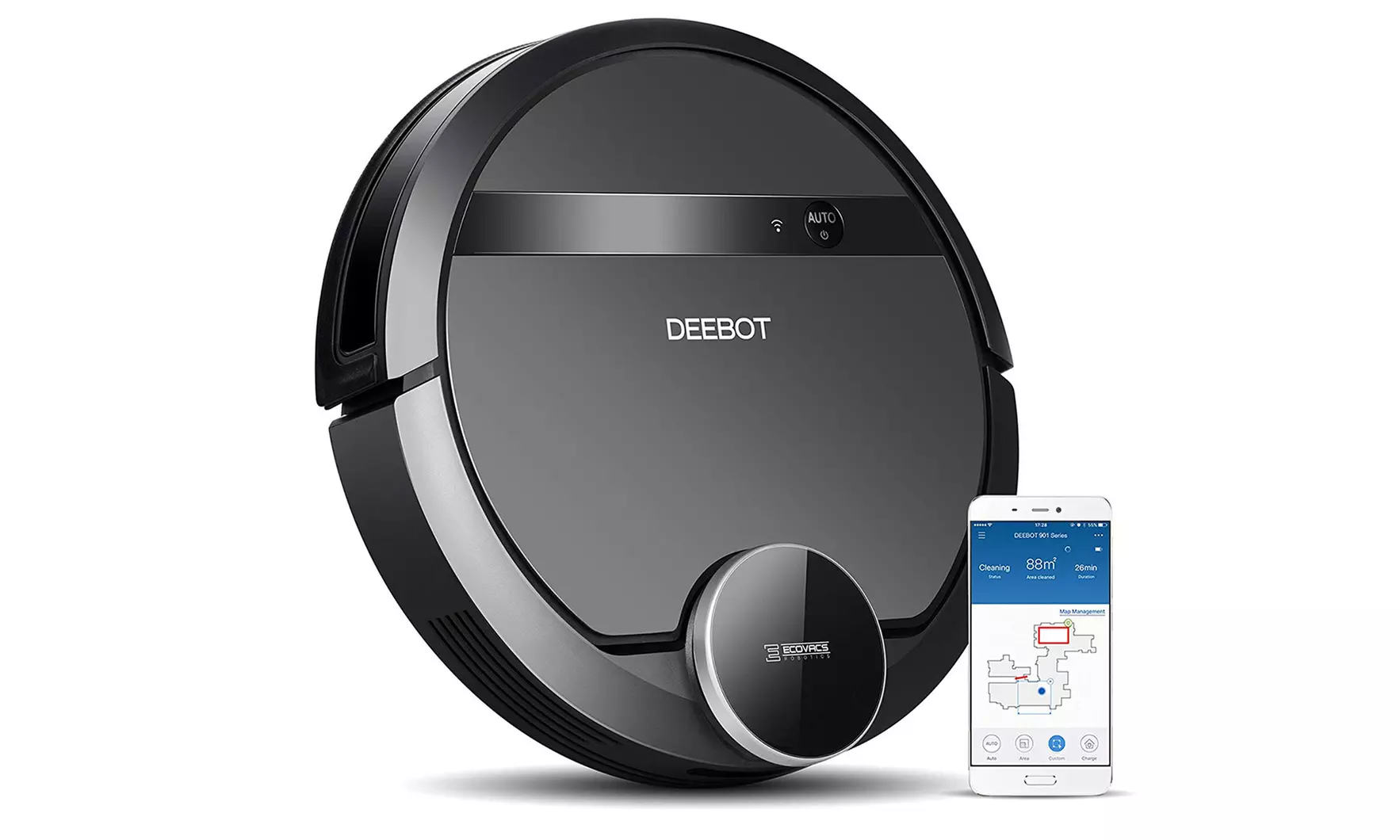 ECOVACS DEEBOT 901 Robotic Vacuum Cleaner (Manufacturer Refurbished) - Primary Image