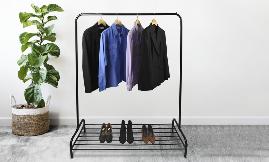 Image 9: Metal Clothes Rail