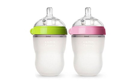 Comotomo Silicone 8oz Baby Bottle (1 or 2-Pack)