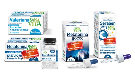 Fino a 6 confezioni di integratori alimentari Sanavita disponibili in 4 tipologie