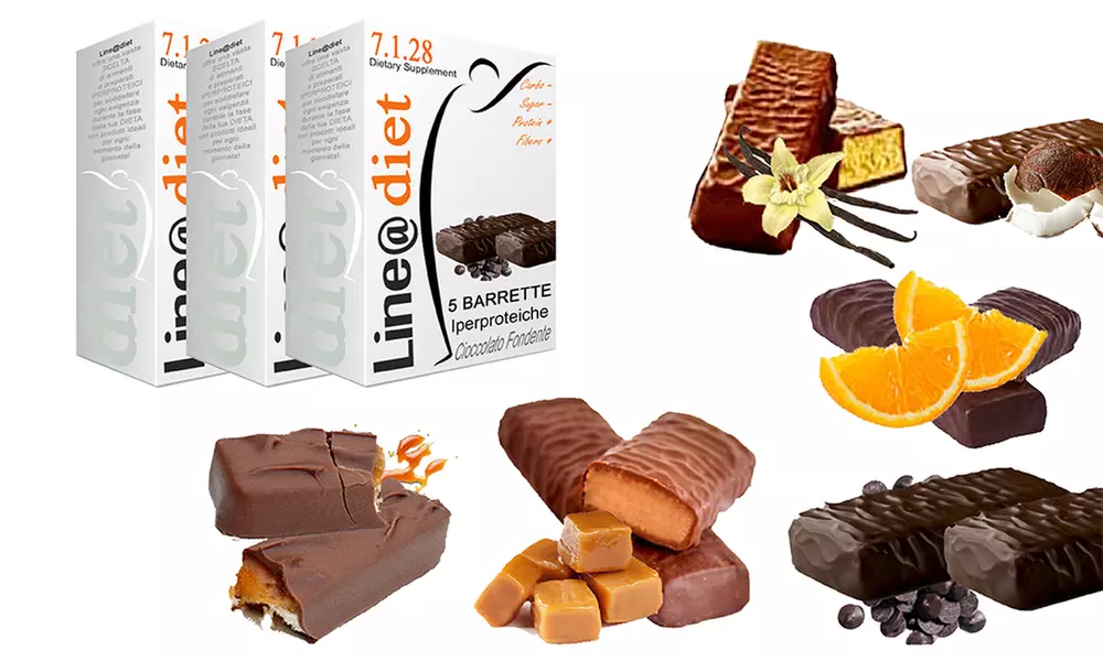 Fino a 20 barrette sostitutive pasti Line@diet disponibili in vari gusti - Primary Image