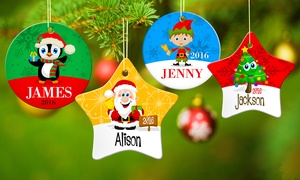 Up to 75% Off Custom Porcelain Holiday Ornaments