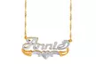 Custom 3-D "Annie"-Style Double Nameplate Necklaces from MonogramHub (Up to 92% Off). Four Options Available. - Second Medium