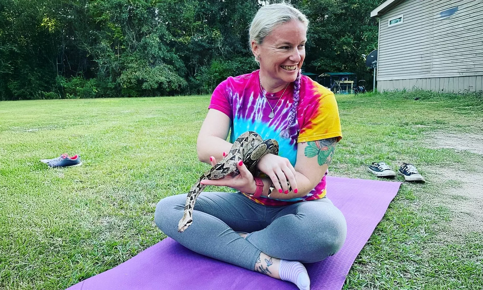 Spooky Snake Yoga for One, Two, or Four People on October 11, 2025