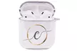 Pink Box Full Protective Airpods 1 & 2 Case with Font Initial (LED Visible) - Second Medium