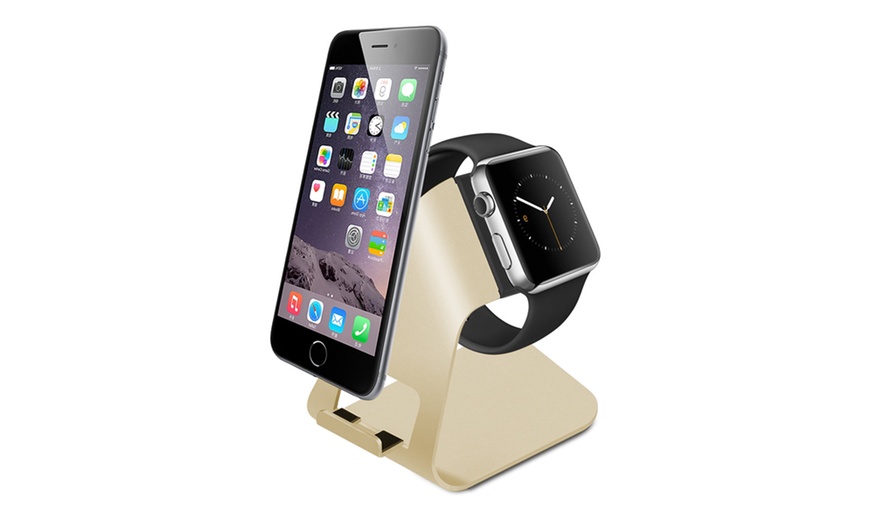 Image 3: Stand for Apple Watch and iPhone