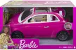 Voiture Fiat 500 rose avec Barbie conductrice - Second Medium