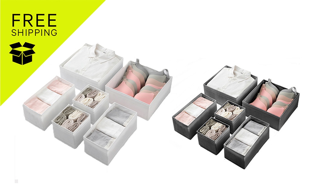 Free Shipping: 6 Pack Washable Foldable Organizer Divider