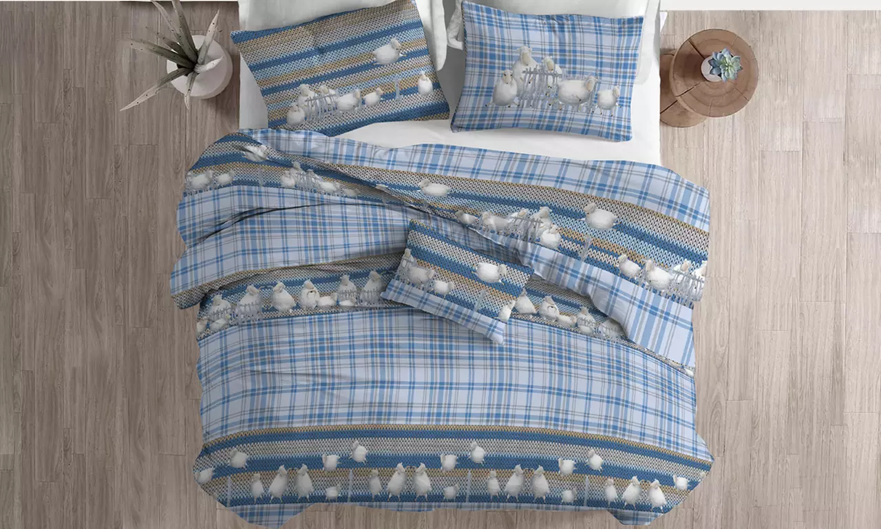 Copripiumino in flanella Fantasie invernali, natalizie, scozzesi