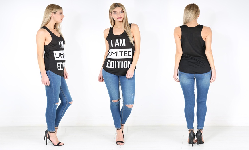 Image 2: I am Limited Edition Vest Top