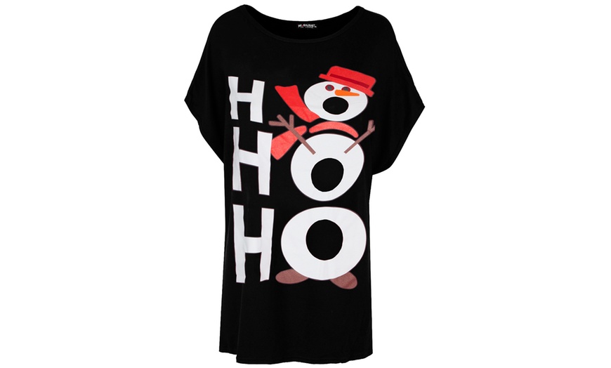 Merry Lettering Christmas Batwing Sweater