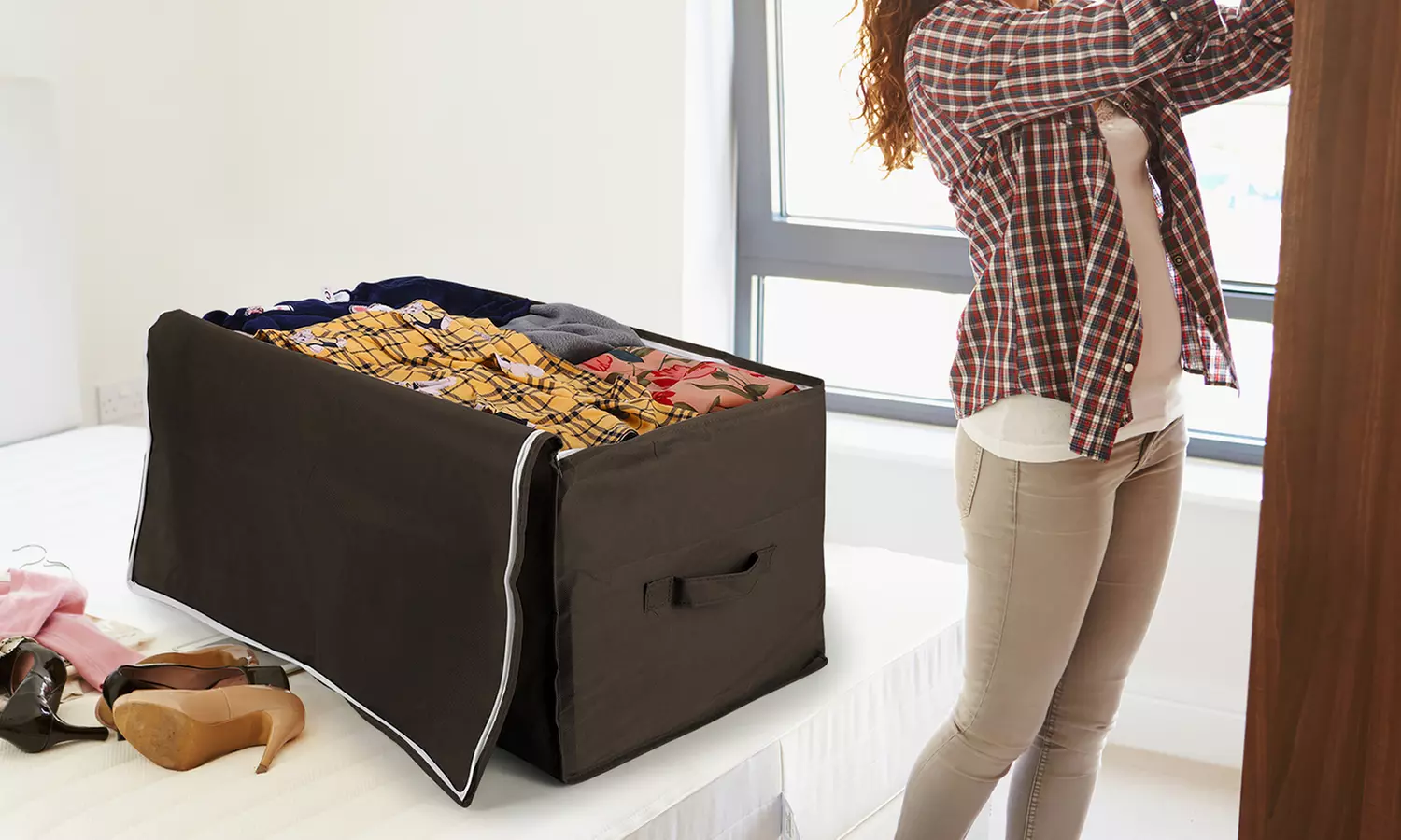 Vinsani Pack of Two Zipped Storage Bags