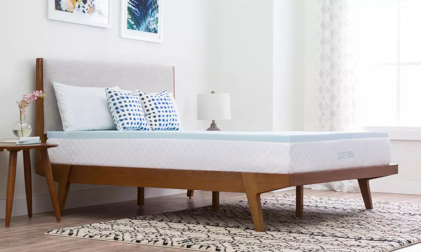 LINENSPA 2" Gel-Infused Memory Foam Mattress Topper - Primary Image
