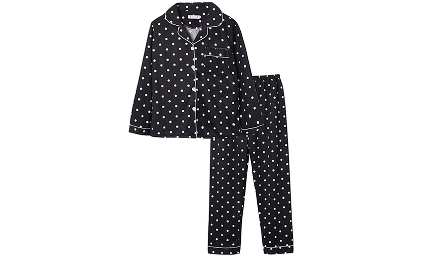 Image 3: Long-Sleeve Polka Dot Pyjamas