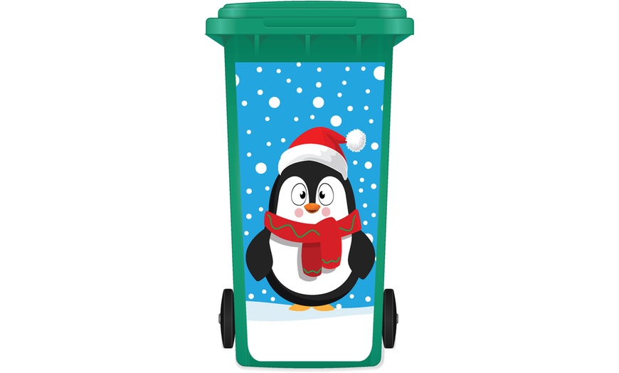 Image 5: Christmas Wheelie Bin Sticker