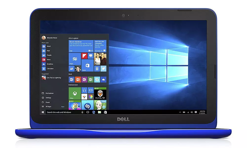 Dell Inspiron 11.6" Laptop with 2.48GHz Intel Intel Celeron N3060 Processor, 4GB RAM, and 32GB eMMC - Primary Image