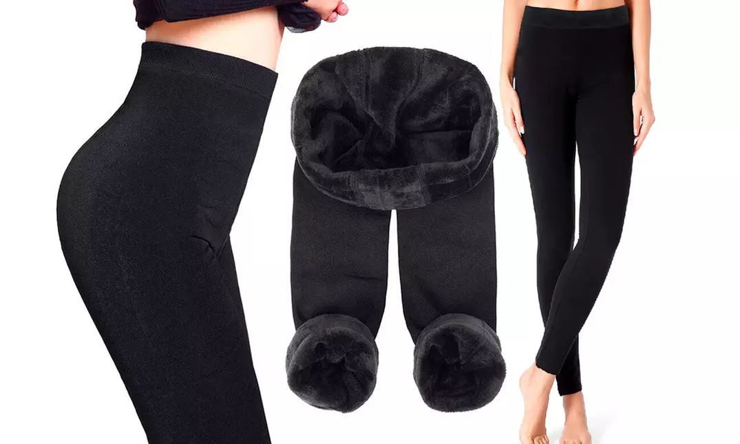 1x, 2x, 3x oder 5x Thermo-Leggings in Schwarz - Primary Image