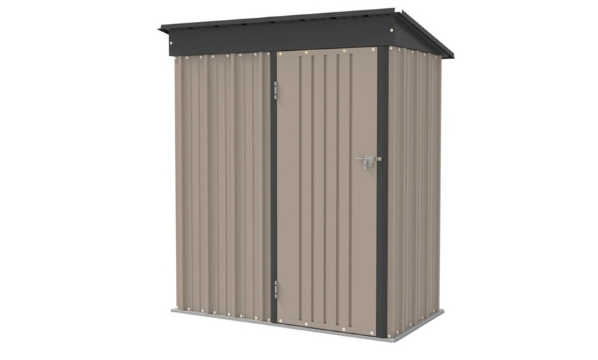 Image 2: 5ft x 3ft Metal Garden Shed - Organise Your Garden in Style