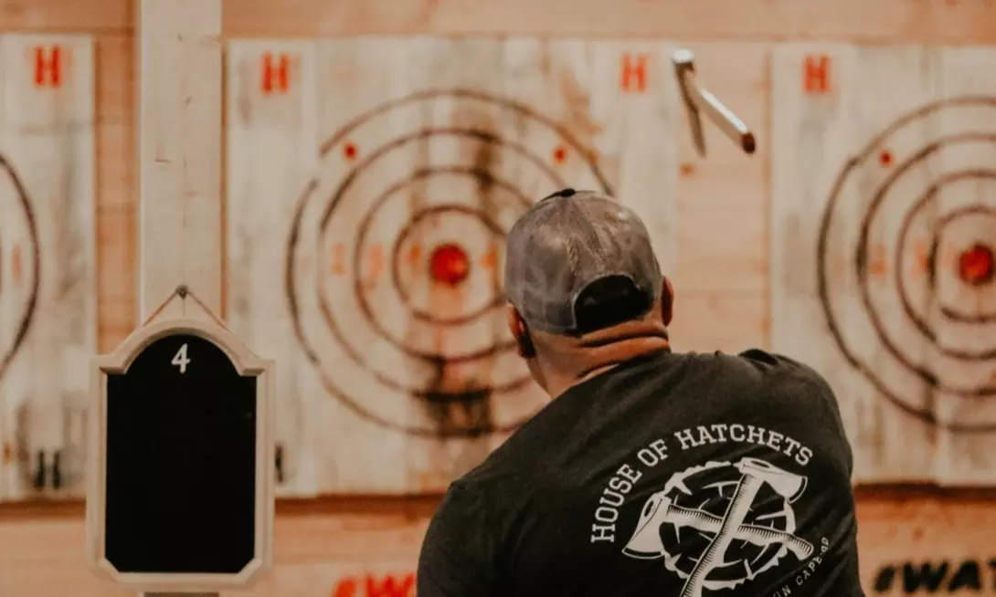60-Minute Axe-Throwing Session for Up to Two, Three, or Four at House of Hatchets (Up to 25% Off). Six Options. - Primary Image