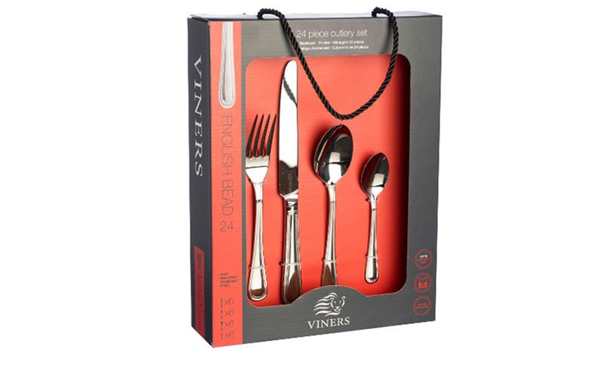 Image 3: Viners Bead Cutlery Set