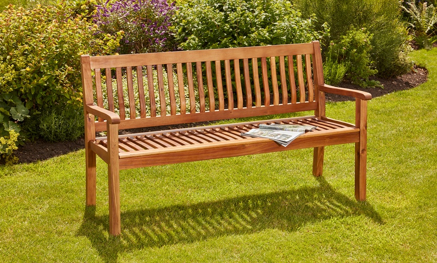 Image 13: Acacia Garden Bench Selection