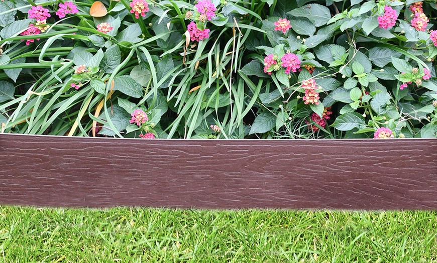 Image 3: Garden Plastic Border Edging in Two Styles and Sizes