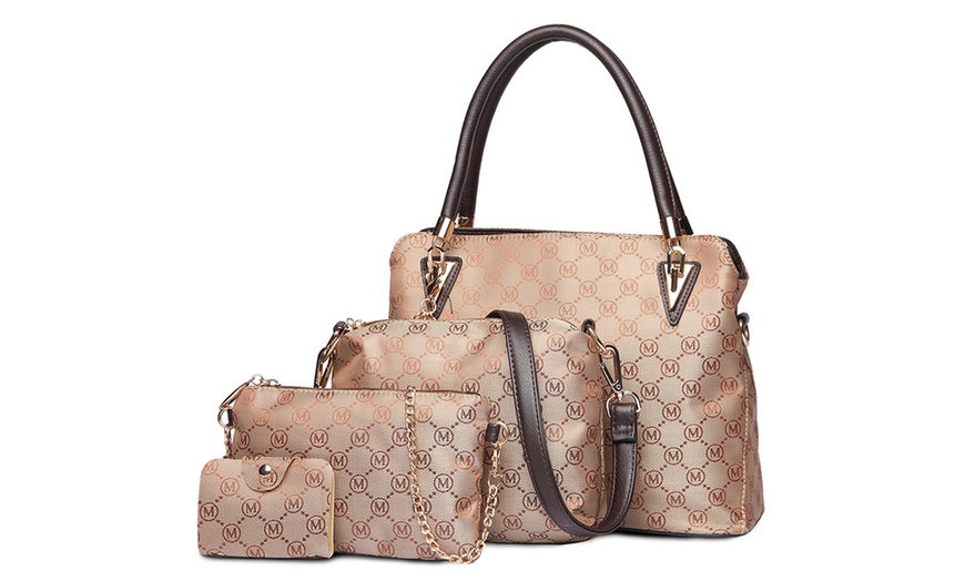 Image 14: Printed Four Piece Handbag Set