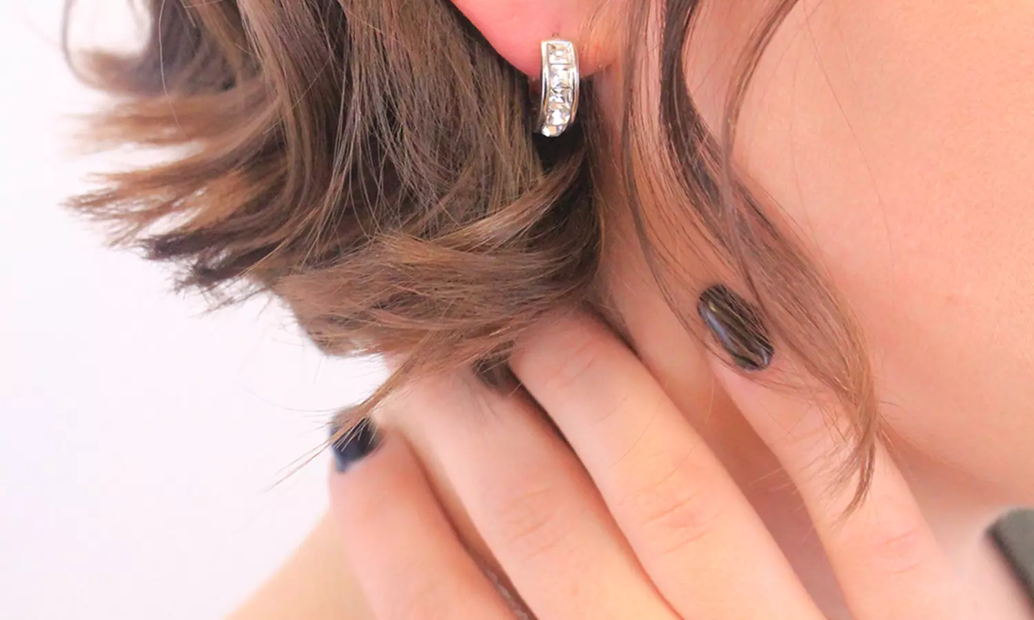 1x, 2x oder 3x Damen-Creolen mit österreichischen Kristallen