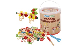 120-Piece Wooden Construction Set