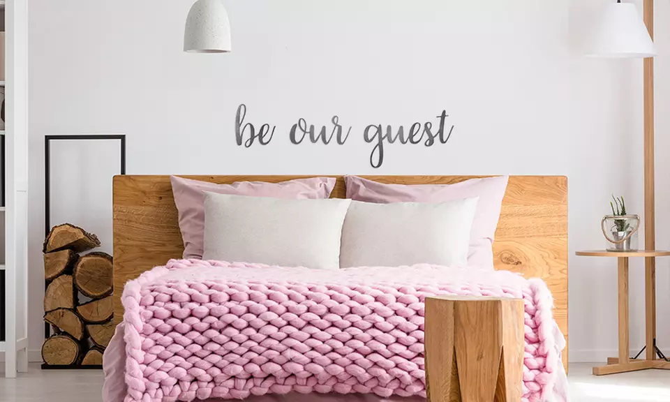 Personalized 36" Metal Script Word or Phrase for Your Home