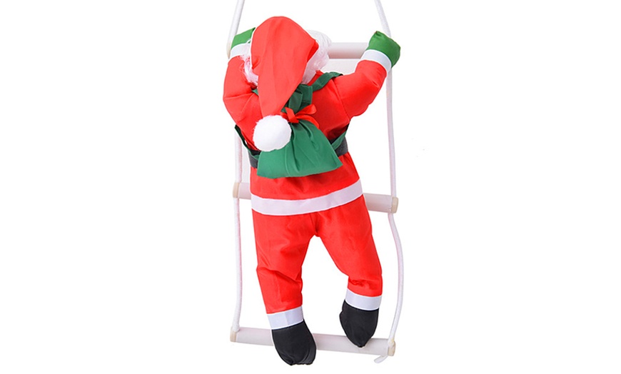 Image 2: Climbing Santa Decoration