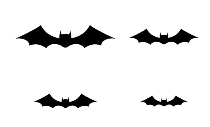 Image 2: Pack of 96 3D Bat Wall Stickers