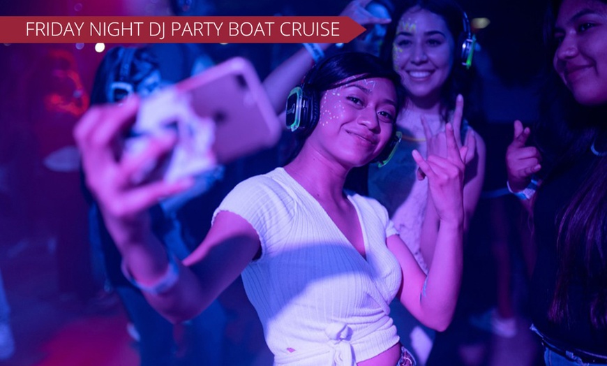 Image 1: Unwind on a 2-Hour Friday Night DJ Cruise for One, Two, or Four Adults