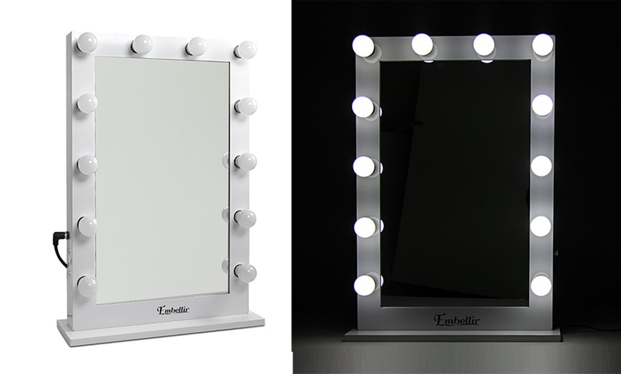 Image 7: Make-Up Mirror with LED lights