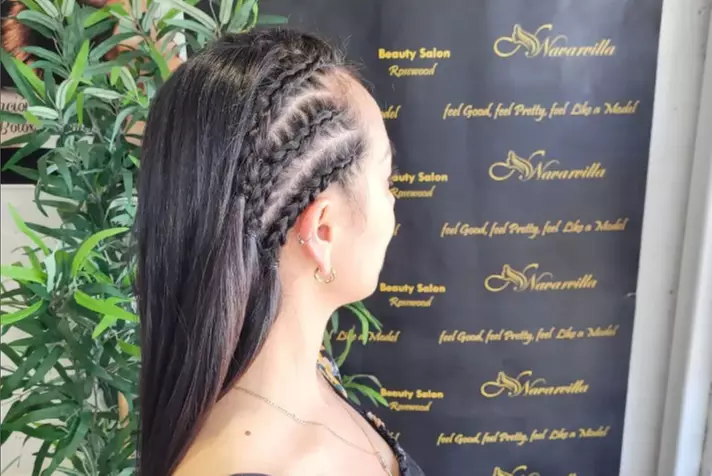 Upper Hairstyle with wash and blow-dry