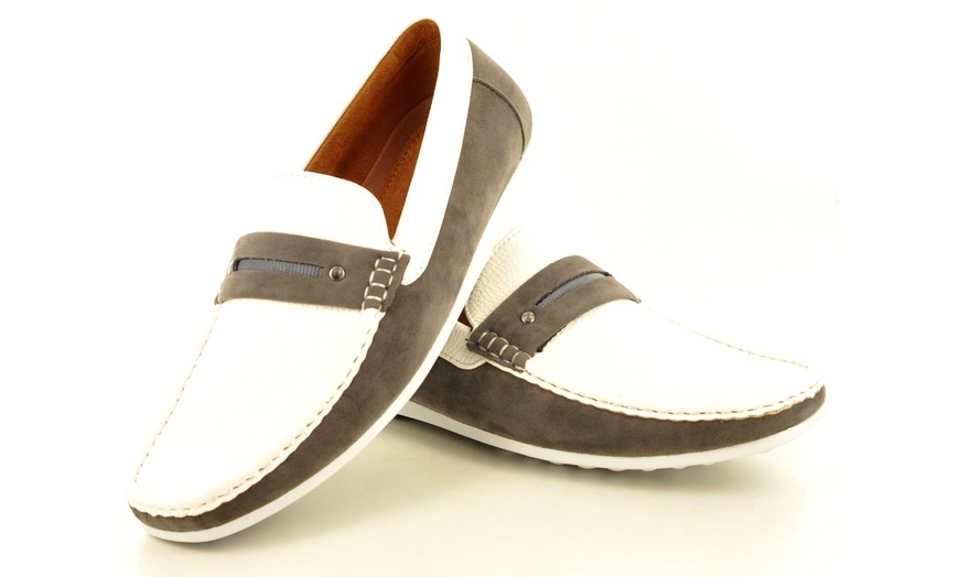 Image 20: Two-Tone Men's Loafers 