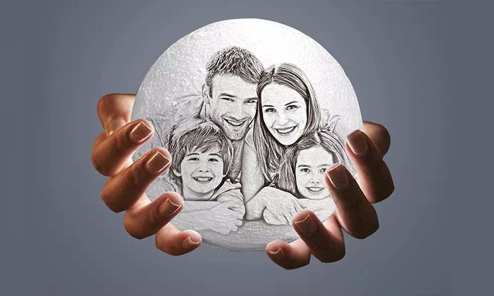 Illuminate Your Space with Custom Moon Lamps with One or Two Pieces