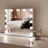 Image 2: Neo Hollywood Vanity Touch Mirror with LED Bulbs