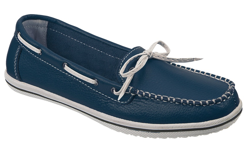 Image 4: Ladies' Leather Deck Shoes