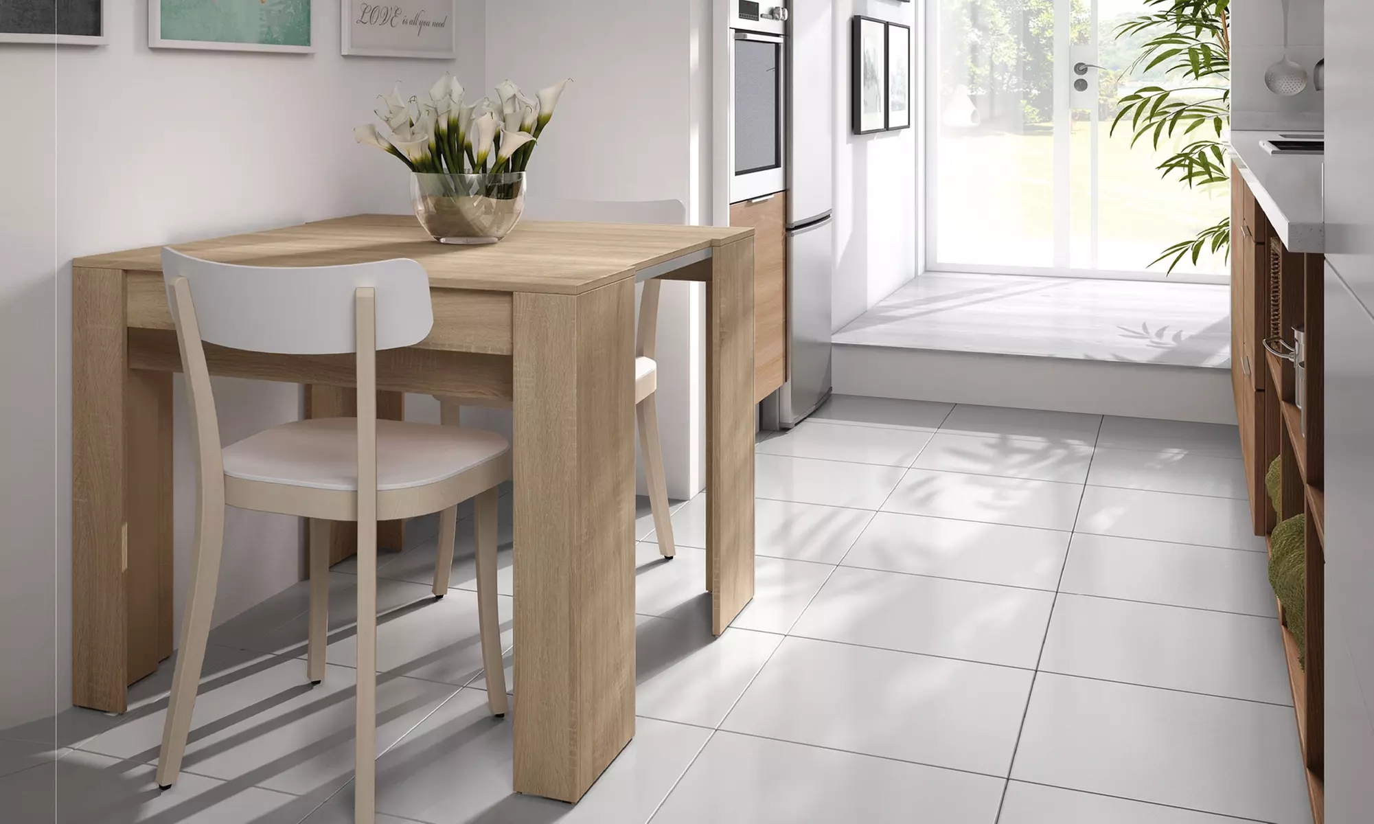 Ausziehbarer Konsolentisch „Prime"