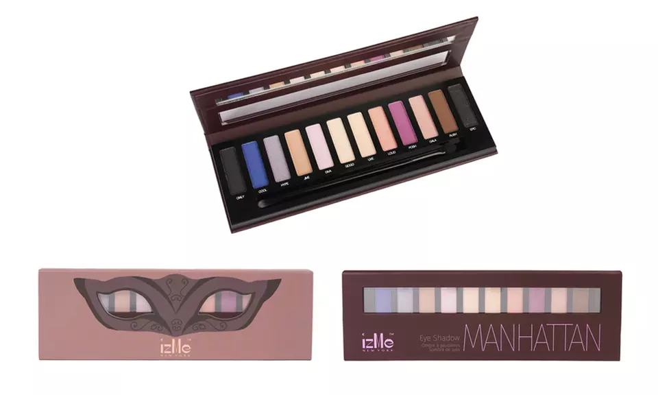 Izme 12-Color Eye Shadow Palettes (multiple options) - Second Medium