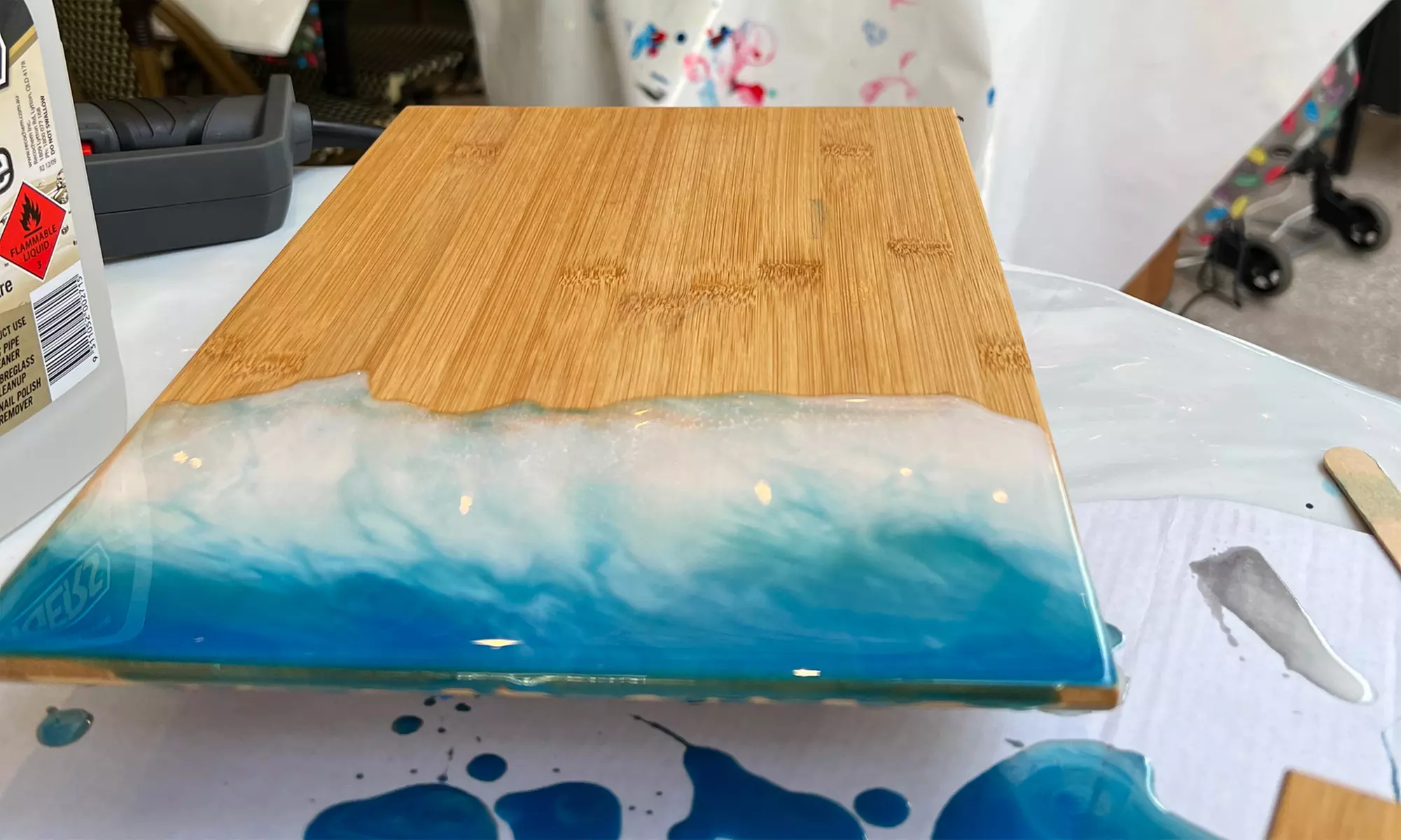 Friday: Resin and Sip Session at Wesley Taylor Art Studios