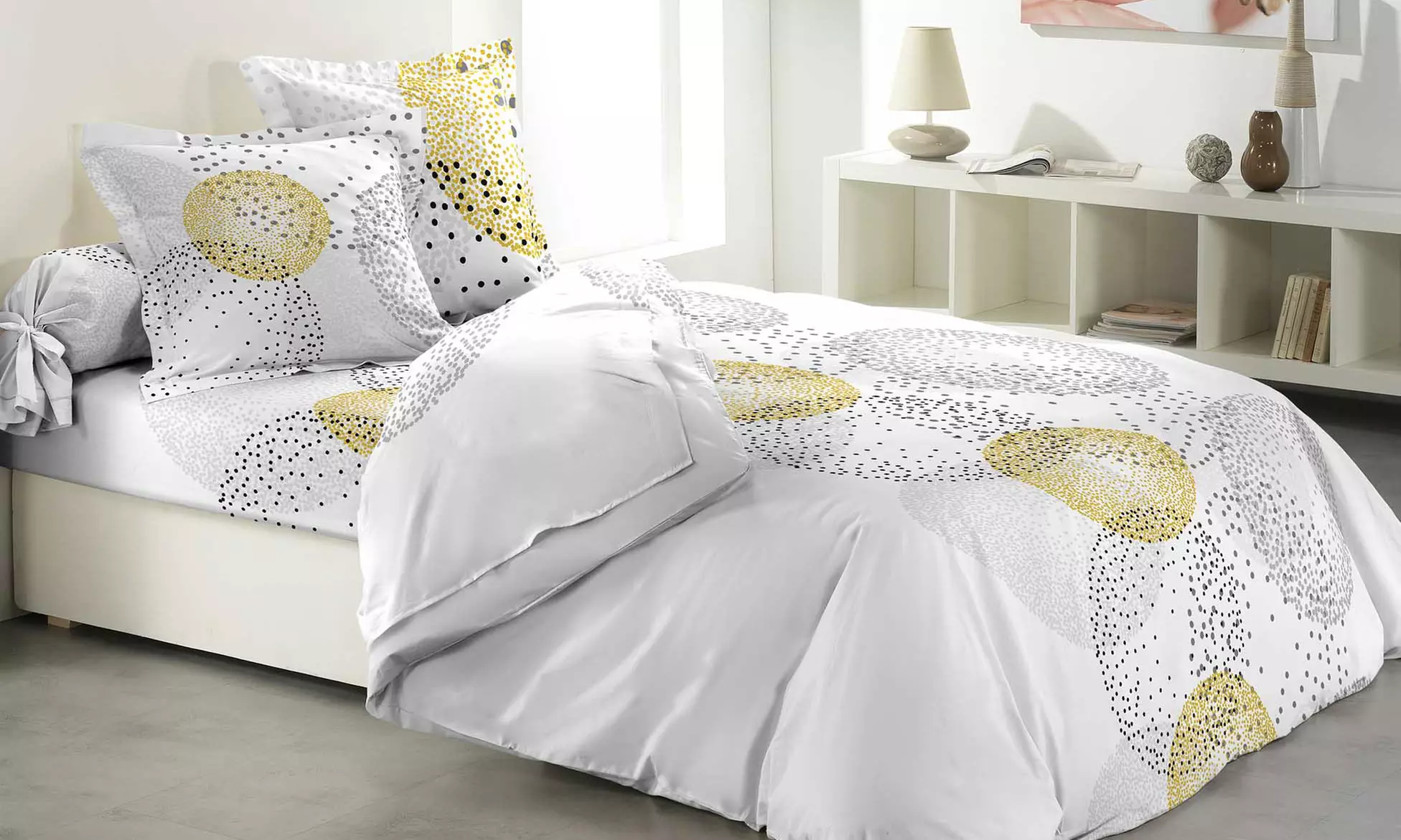 Parure de lit 6 pièces pour lit 2 personnes 240 x 220 cm ou 260 x 240 cm - Primary Image