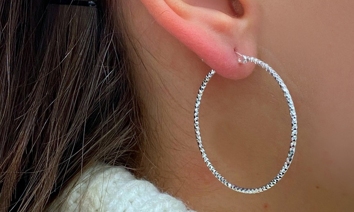 sterling earrings hoops